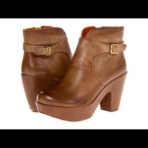 Kork-Ease Ramona Brown Chunky Bootie with Buckle